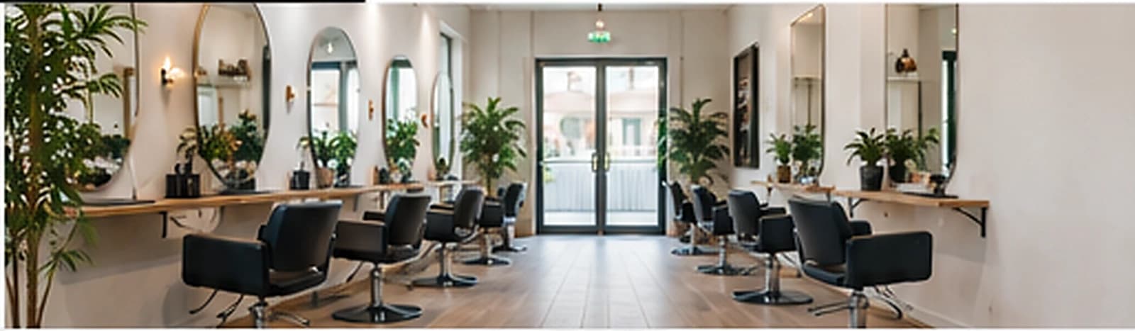Coiffeur au travail dans son salon, entre deux rendez-vous